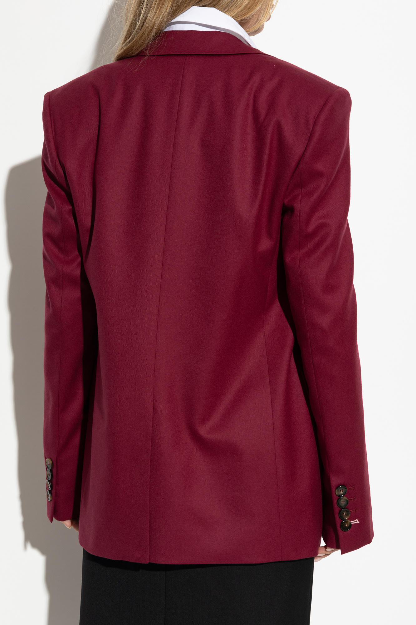 ジャケット Stella Mccartney Burgundy Wool Blazer Wool blazer in burgundy - Stella Mc Cartney | Mytheresa